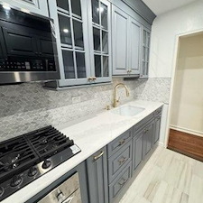 Galley Kitchen Transformation Using Barn Doors in Astoria, Queens 3